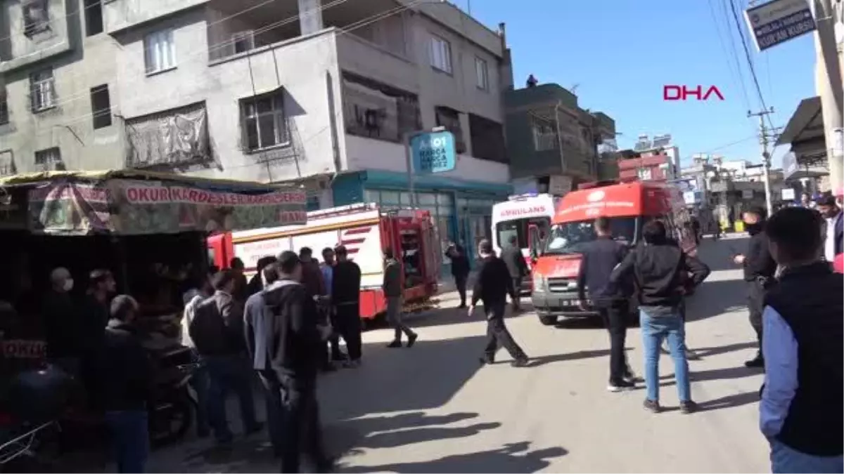 ADANA Yangında, çocuklarının evde mahsur kaldığını zanneden anne, büyük korku yaşadı