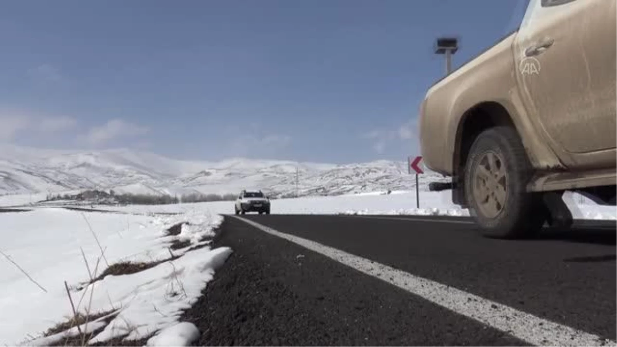 Kara kışta kesintisiz elektrik için karlı dağları at ve hediklerle aşıyorlar