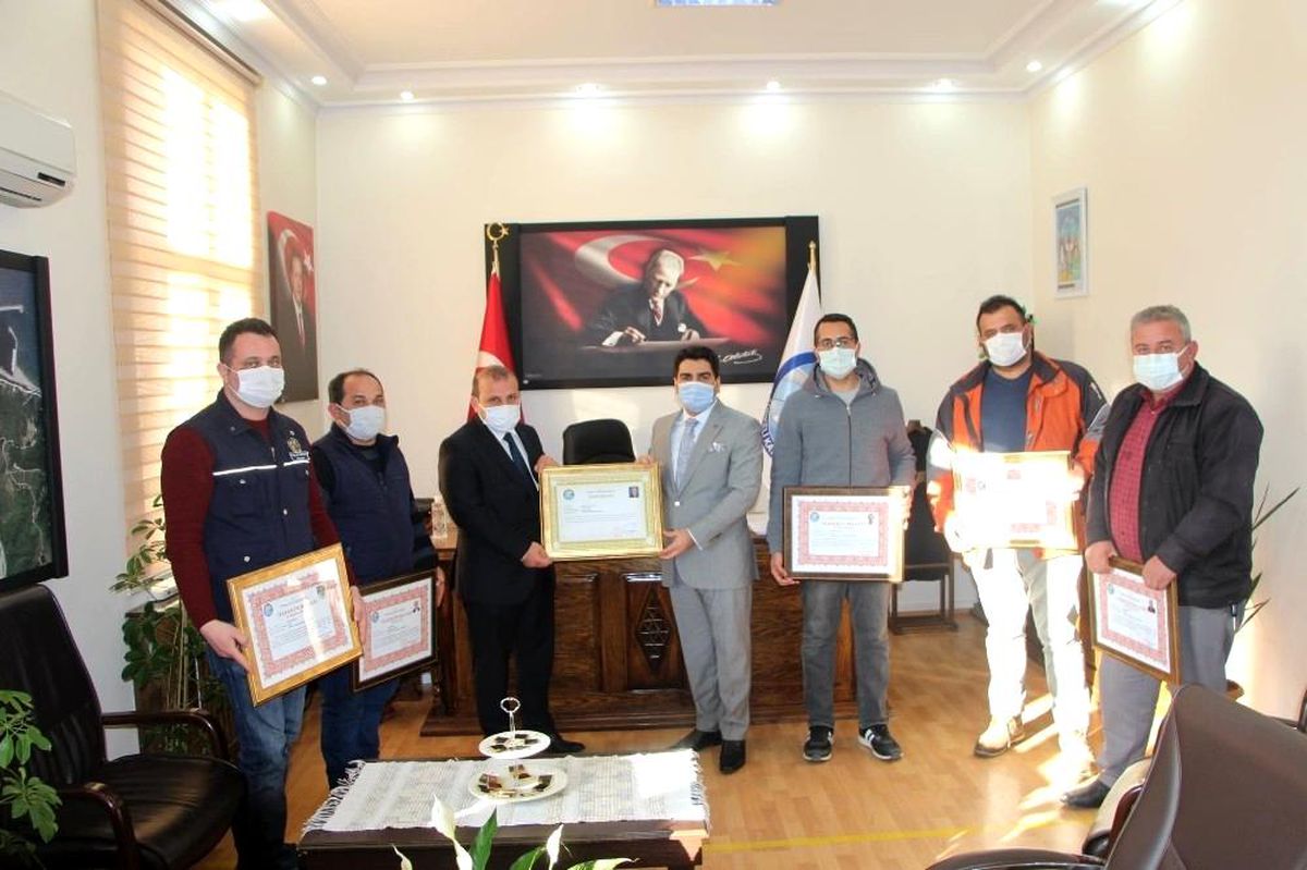 Kaymakam Kini\'den teşekkür ve başarı belgesi