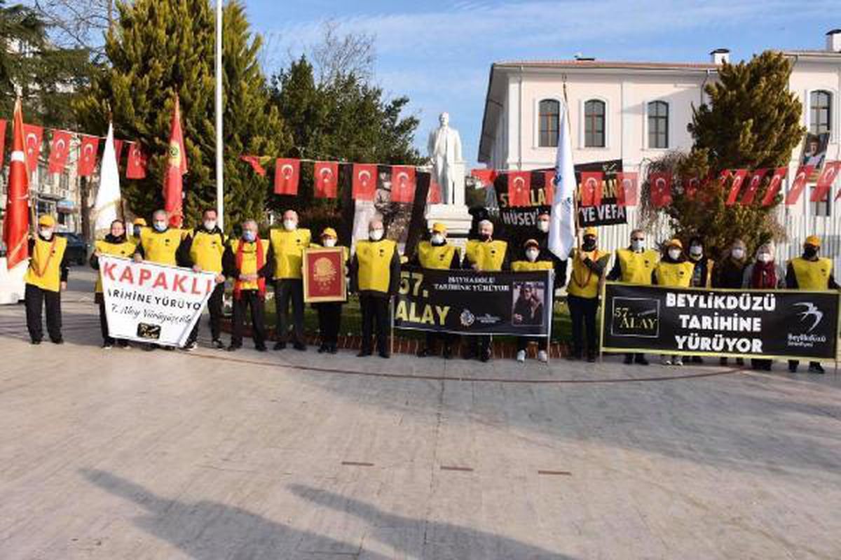 Tekirdağ\'dan Çanakkale\'ye 57\'nci Alay yürüyüşü başladı