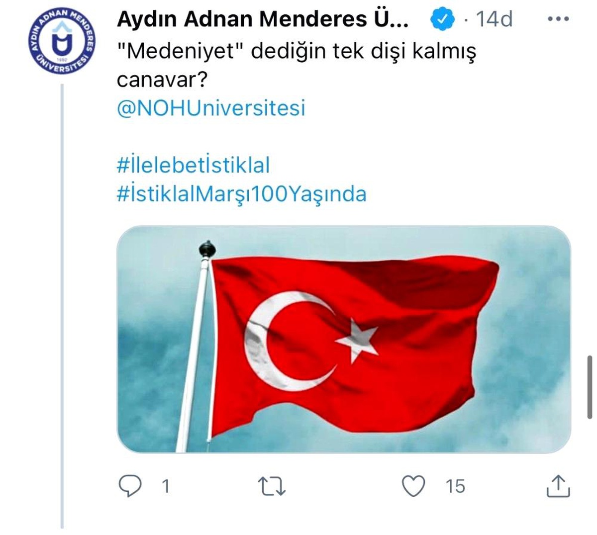 Üniversiteler, \'İstiklal Marşı Zinciri\' etkinliğinde birlik oldu