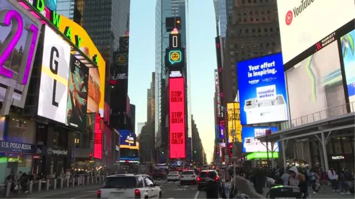 Son dakika gündem: ABD\'nin New York şehrinin ünlü meydanında "Gülen\'i durdurun" ilanı (2)