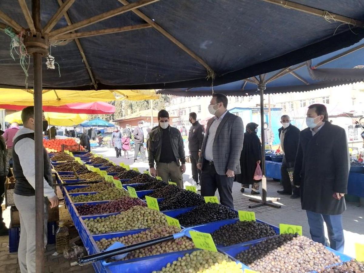 Kaymakam Çırak\'tan ilçe pazarında denetim