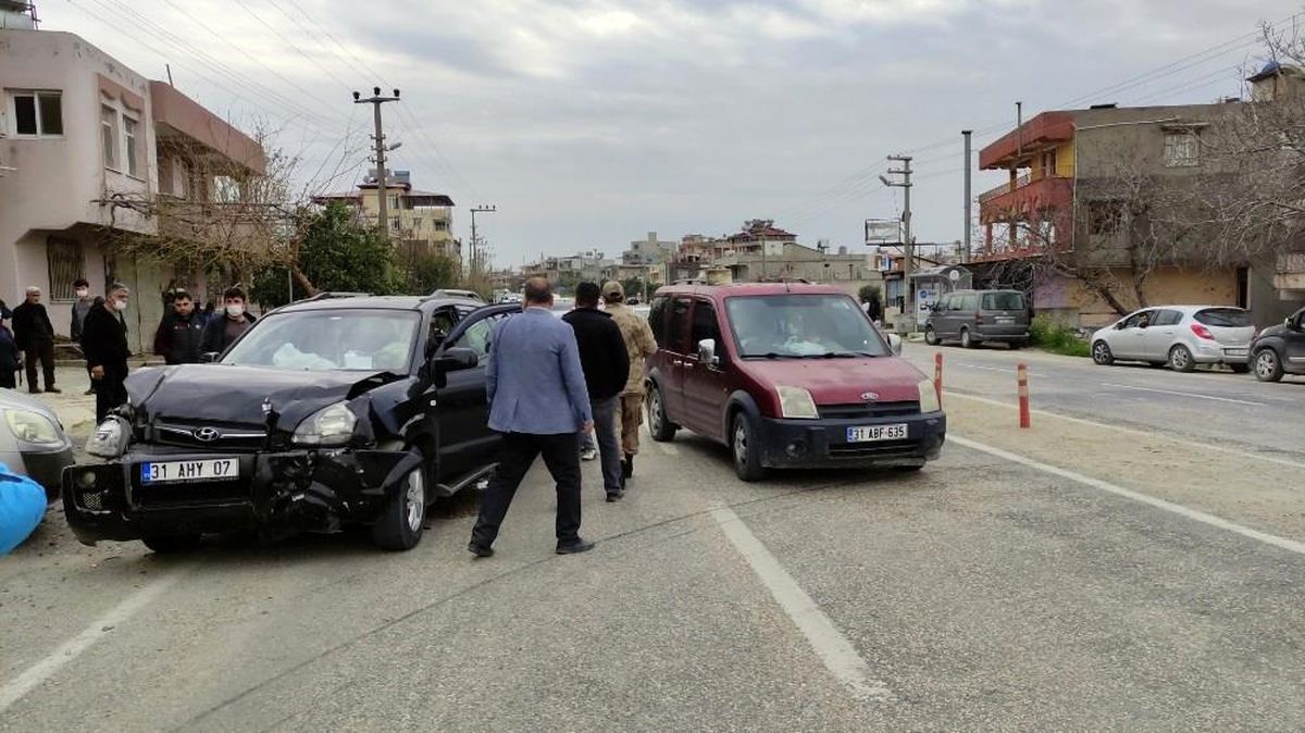 Samandağ\'da trafik kazası