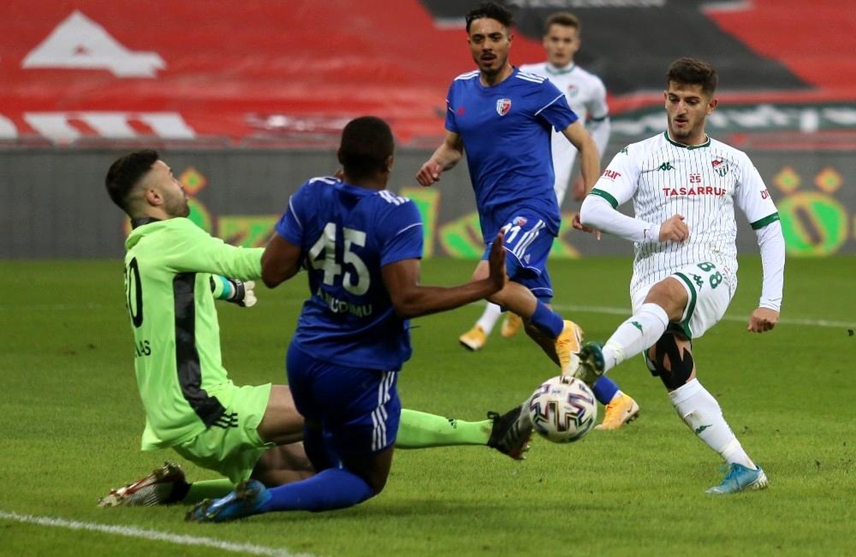 TFF 1. Lig: Bursaspor: 1 Ankaraspor: 1 (İlk yarı sonucu)