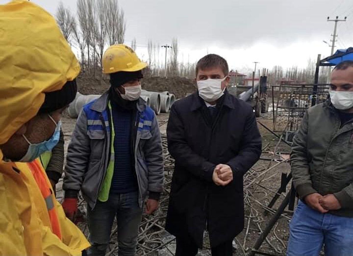 Vali Sarıibrahim saha denetiminde