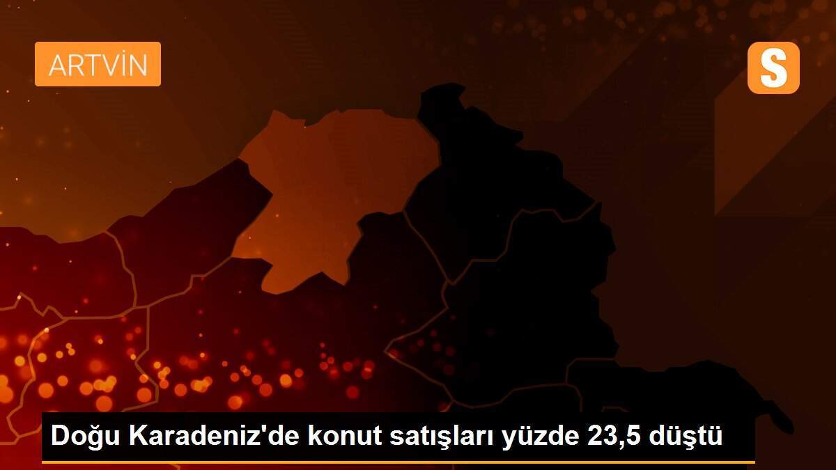 Doğu Karadeniz\'de konut satışları yüzde 23,5 düştü