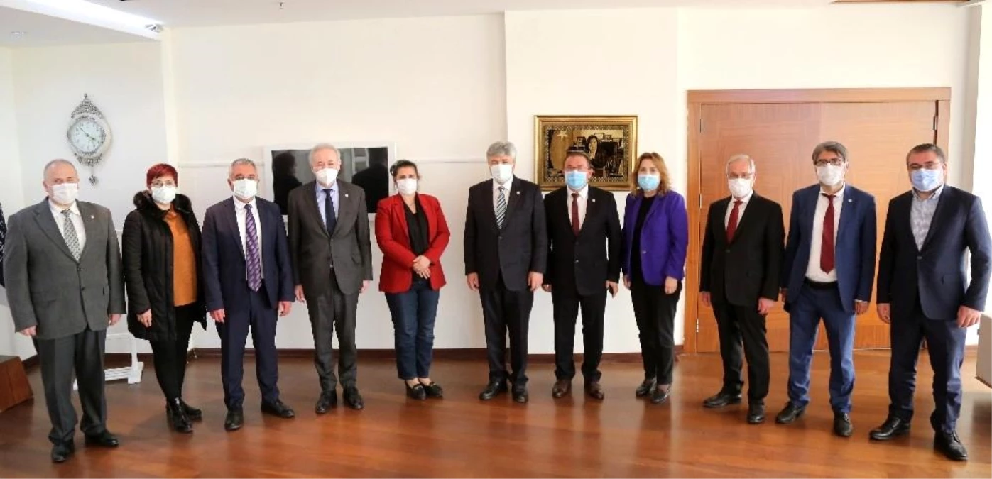 İYİ Parti heyeti Başkan Çerçioğlu ile görüştü