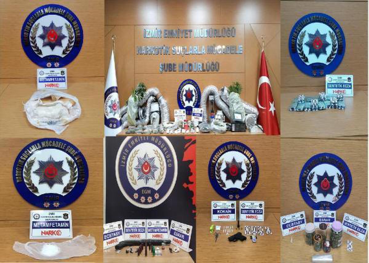 İzmir\'de, 1 haftada uyuşturucu operasyonlarına 29 tutuklama