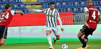 Juventus'ta Ronaldo'nun Cagliari maçında yaptığı faul geceye damga vurdu