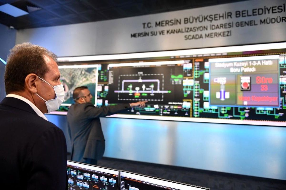 Mersin\'in suyu SCADA sistemiyle izleniyor