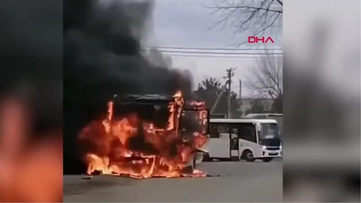 Rusya\'da yolcu otobüsünde yangın