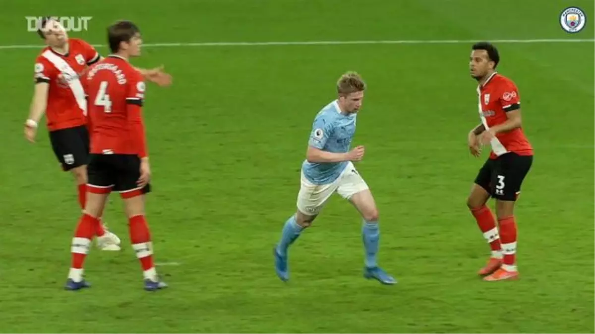 Saha Kenarı Kamerası: Kevin De Bruyne\'nin Southampton\'a Attığı Gol