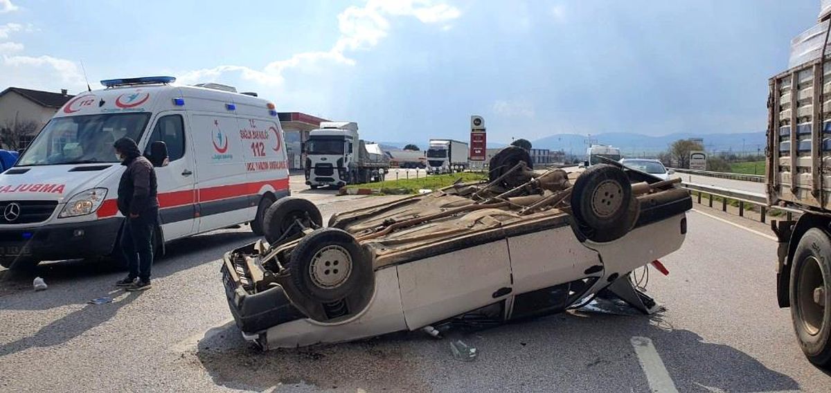 Susurluk\'ta trafik kazası: 1 yaralı