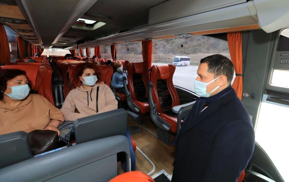 Vali Masatlı\'dan yolcu otobüsü ve minibüslerde koronavirüs denetimi