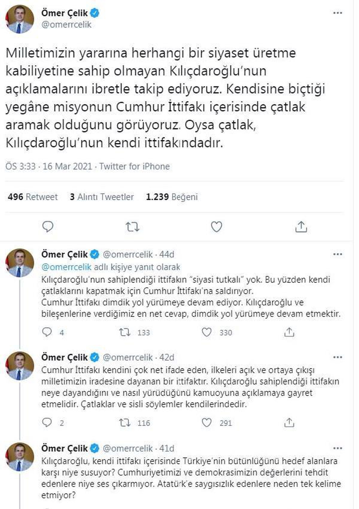 AK Parti\'li Çelik: Cumhur İttifakı dimdik yol yürümeye devam ediyor