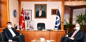 AK Parti İl Başkanı Çalışkan, Anadolu Üniversitesi Rektörü Prof. Dr. Erdal'ı ziyaret etti