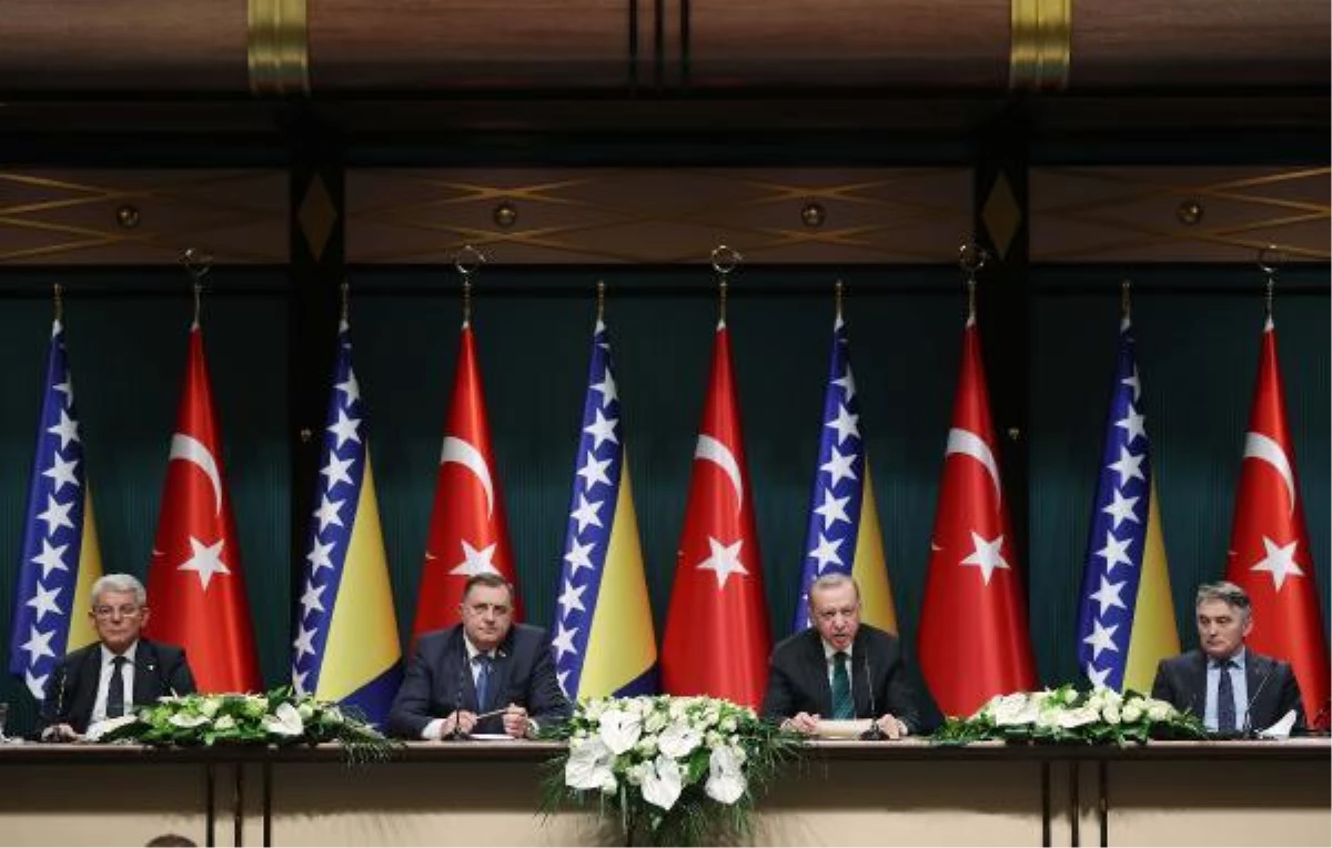 Son Dakika | Cumhurbaşkanı Erdoğan, Bosna Hersek Devlet Başkanlığı Konseyi Başkanı Dodik ile ortak basın toplantısında konuştu Açıklaması