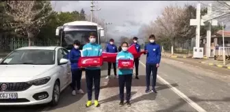 ESKİŞEHİR - Gelibolu'dan alınan toprak, deniz suyu ve Türk bayrağı Eskişehir'e getirildi