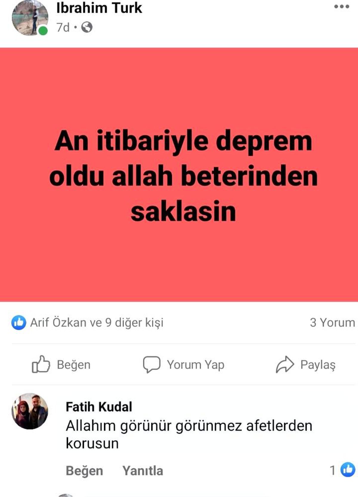 Şuhut\'ta 3.0 şiddetinde deprem korkuttu