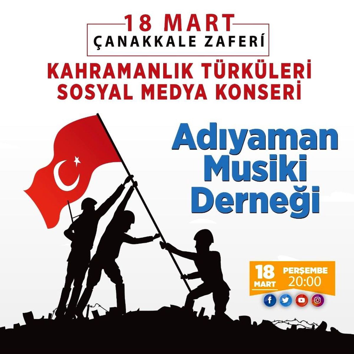 Adıyaman Belediyesinden kahramanlar için online konser