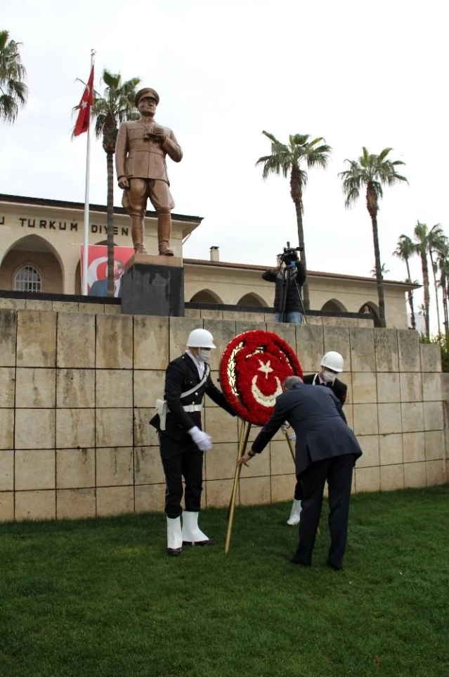 Atatürk'ün Mersin'e gelişinin 98'inci yıl dönümü törenle kutlandı