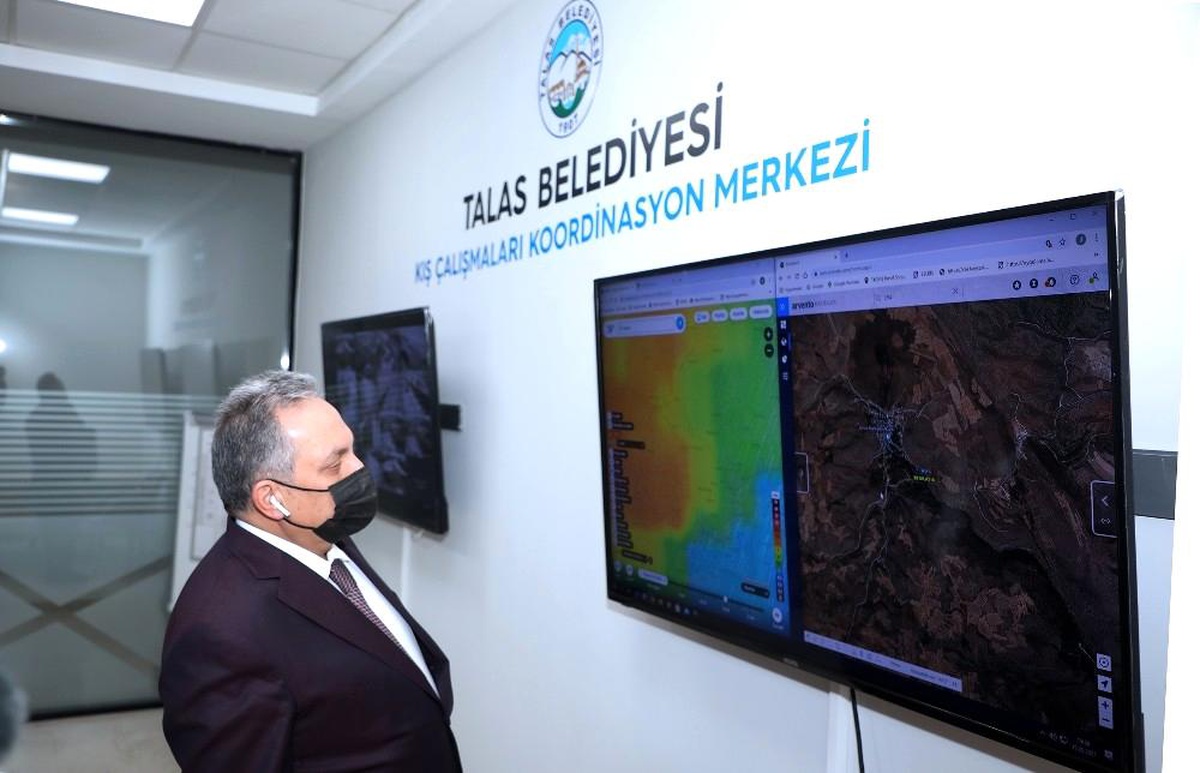 Başkan Yalçın, Koordinasyon Merkezi\'nden kış çalışmalarını takip etti