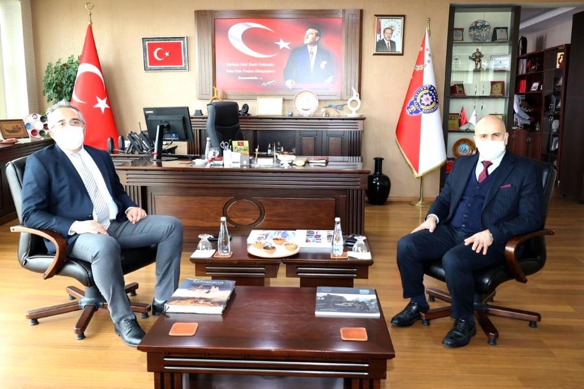 Belediye Başkanı Savran, Emniyet Müdürü Artunay ve JAKEM Komutanı Altın\'ı ziyaret etti