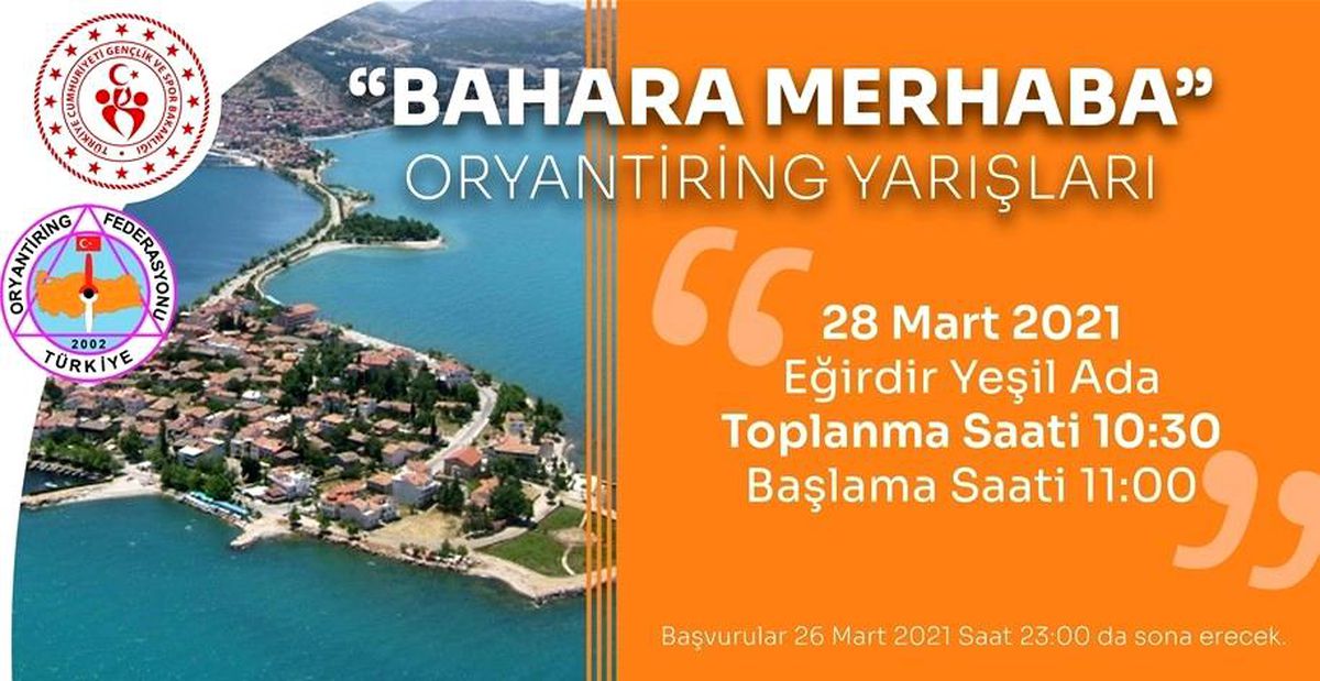 Eğirdir\'de "Bahara Merhaba Oryantiring" yarışları düzenlenecek