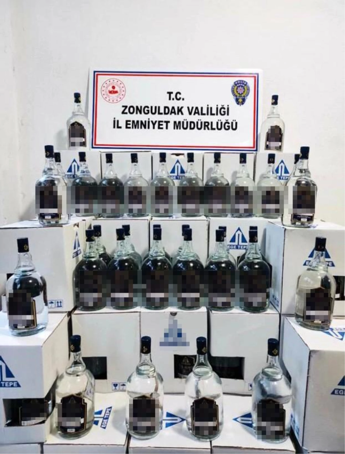 Zonguldak\'ta 496 litre kaçak etil alkol ele geçirildi