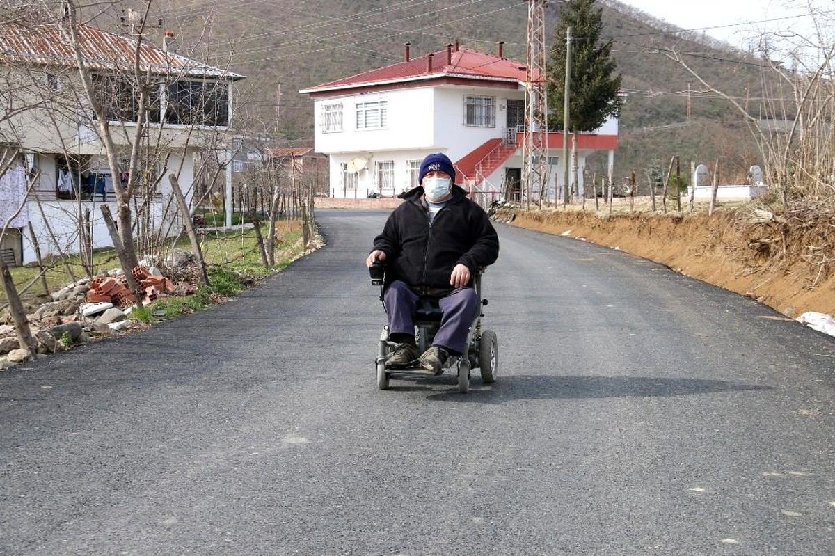 Engelli vatandaşın yol sevinci