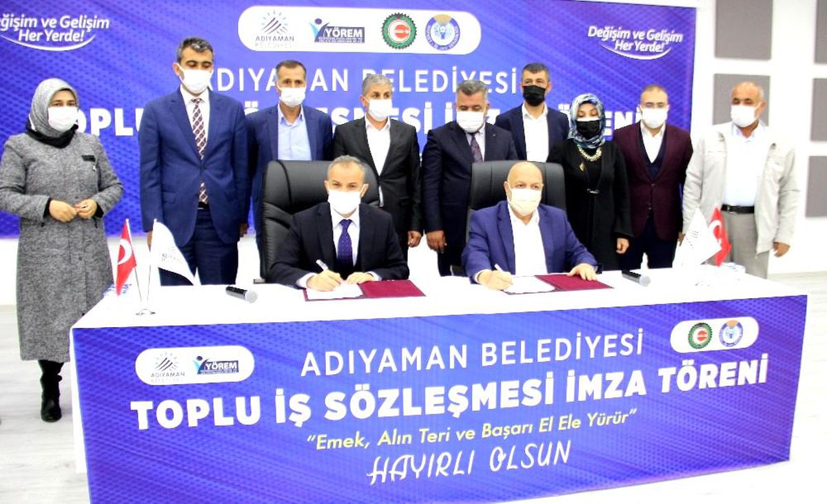 Adıyaman Belediyesi\'nde toplu iş sözleşmesi sevinci