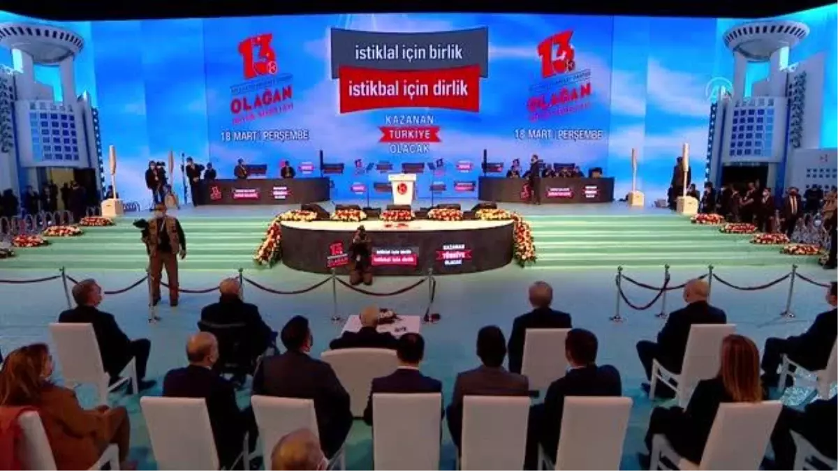 Son dakika haberi... MHP Genel Başkanı Devlet Bahçeli, partisinin 13. Olağan Büyük Kurultayı\'nda konuştu: (1)