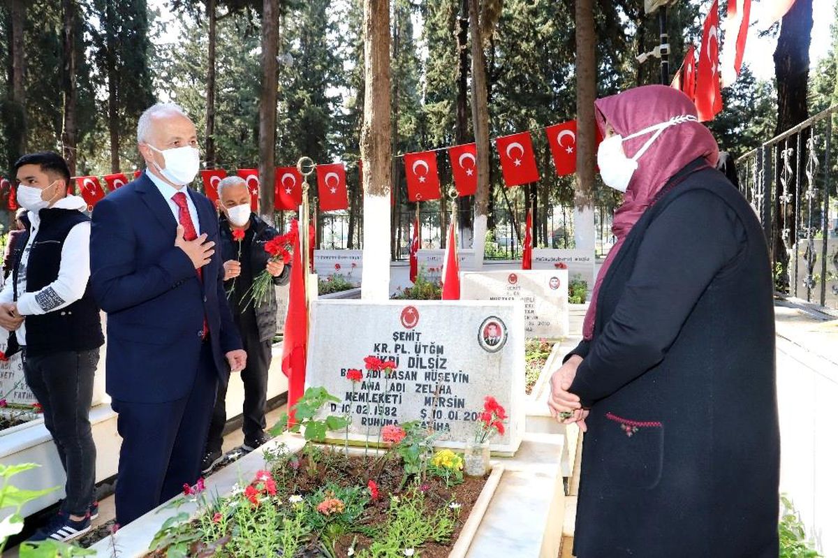 Başkan Gültak, şehit ailesiyle bir araya geldi