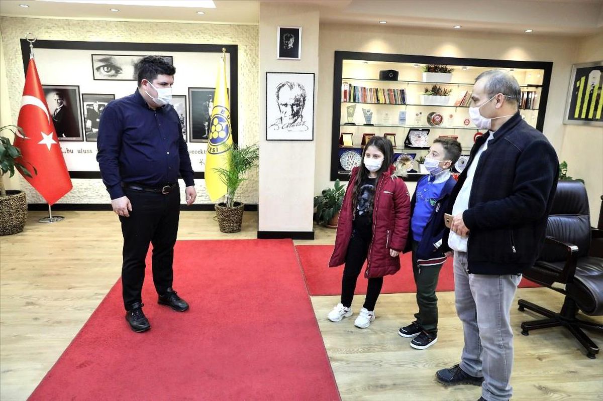 Başkan Kılıç miniklerin sorularını yanıtladı