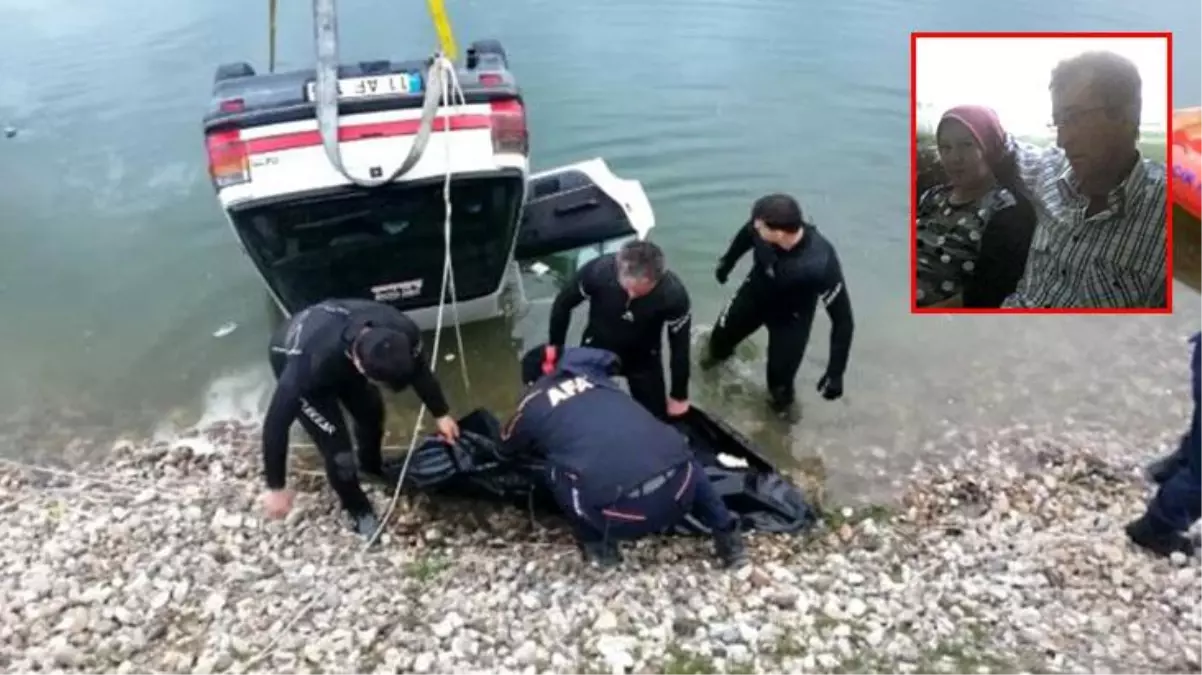 Bilecik\'te gölete düşen otomobilden karı kocanın cansız bedeni çıkarıldı
