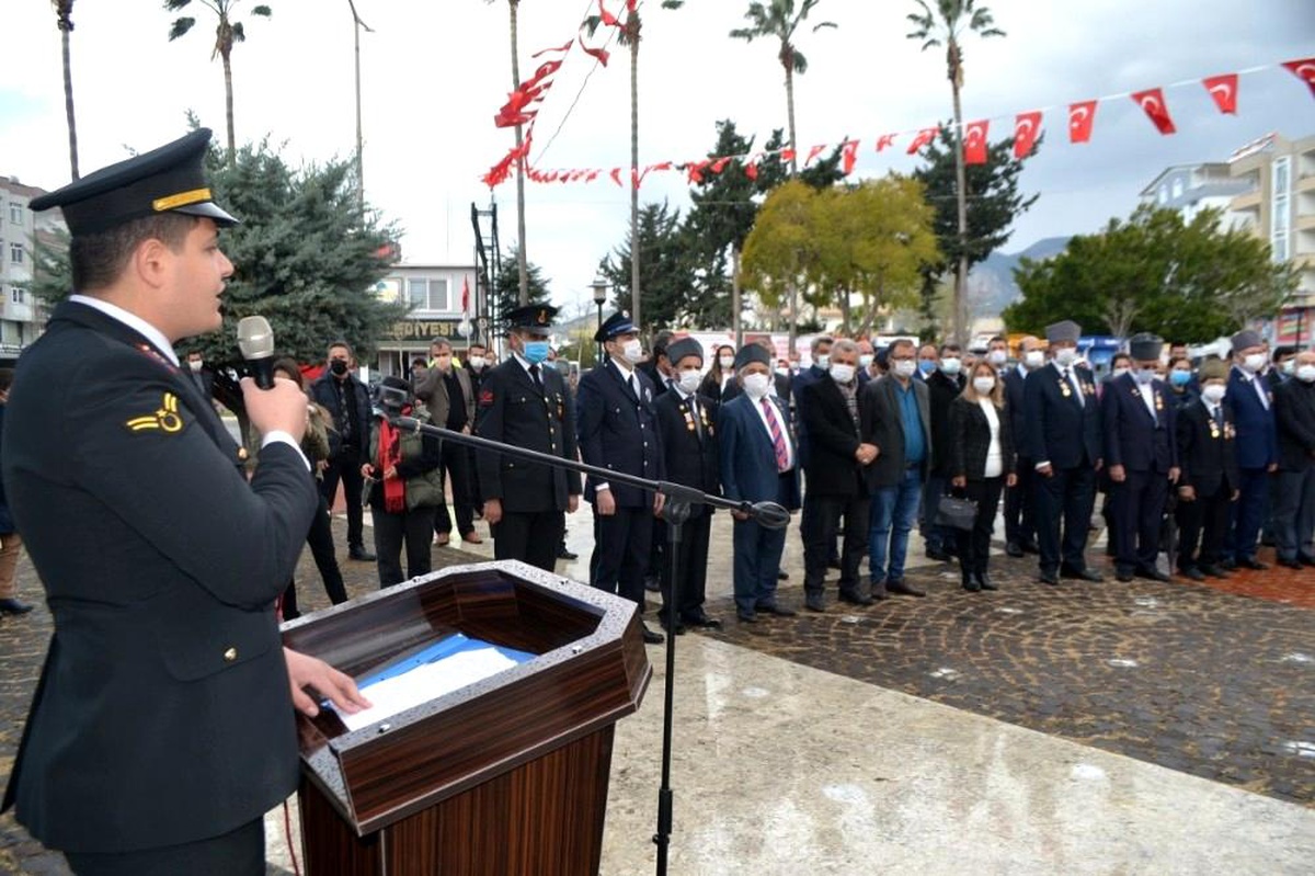 Bozyazı\'da Çanakkale Zaferi\'nin yıldönümü törenle kutlandı
