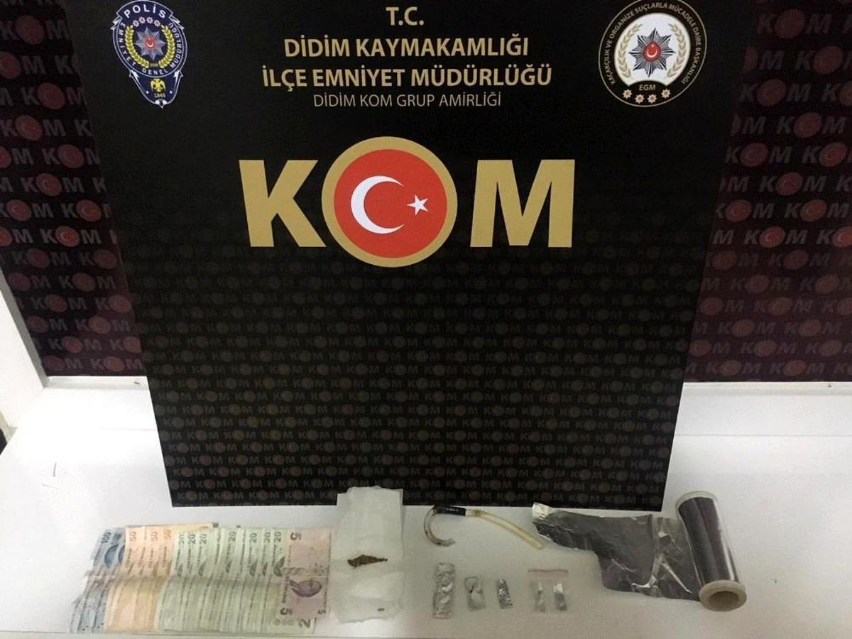 Didim\'de uyuşturucu tacirine şok baskın