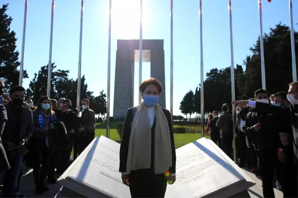 Son dakika haberi! İYİ Parti Genel Başkanı Akşener Şehitler Abidesi\'nde