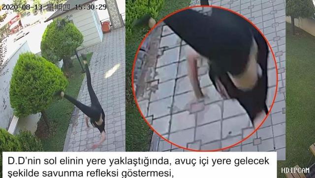 Duygu Delen davasının seyrini değiştirecek yeni görüntü! Aşağıya düşerken bilinci açıktı