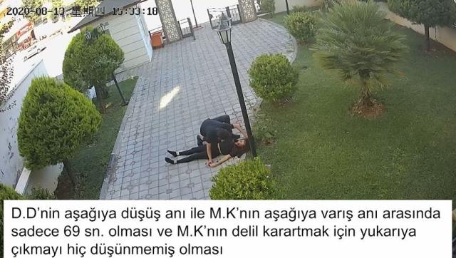 Duygu Delen davasının seyrini değiştirecek yeni görüntü! Aşağıya düşerken bilinci açıktı