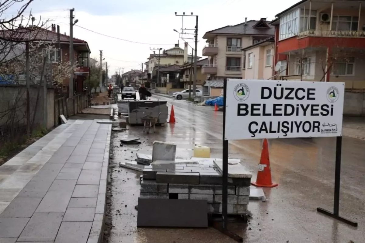 Düzce\'de üst yapı çalışmaları aralıksız sürüyor