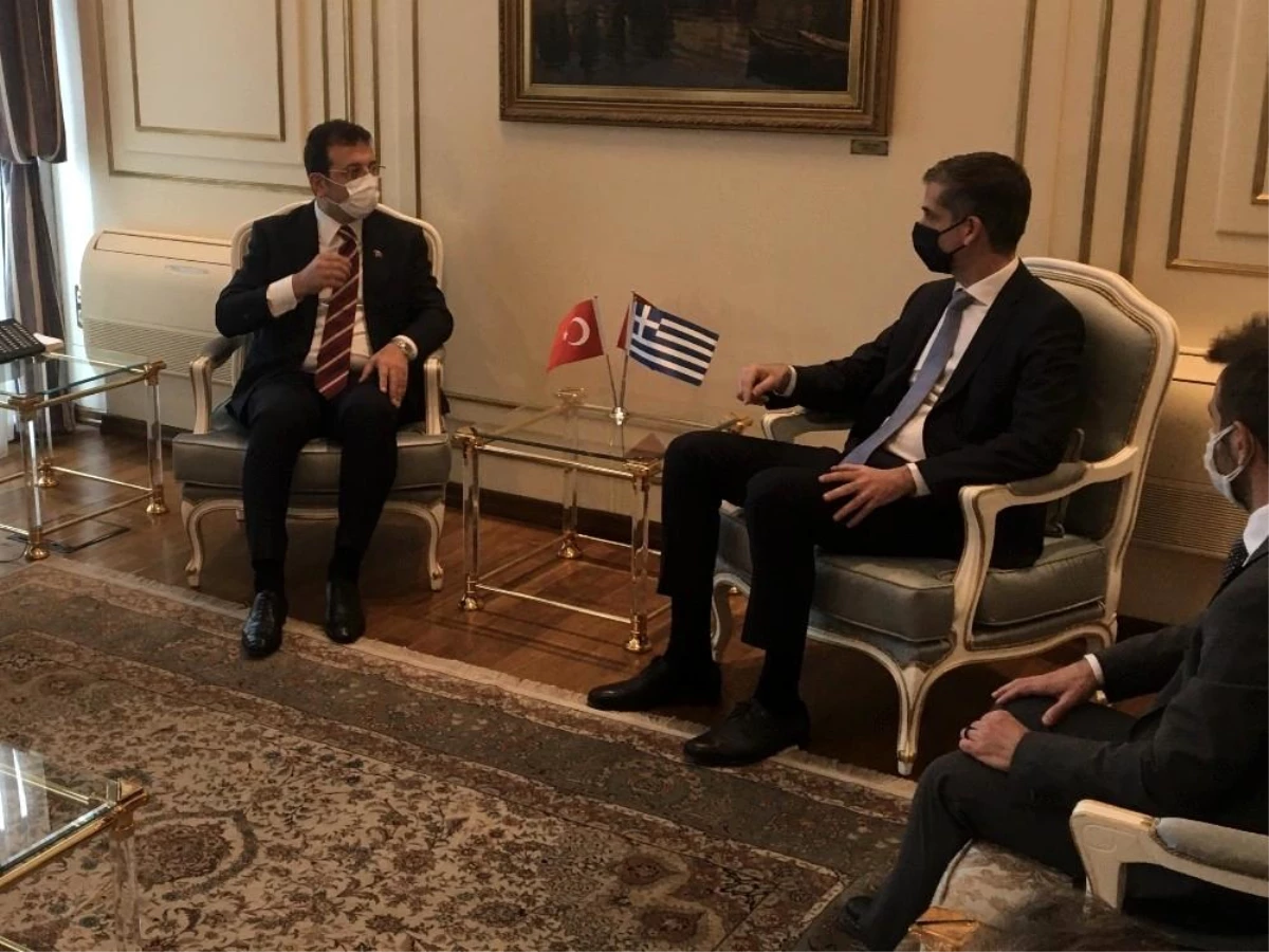 İmamoğlu Atina Belediye Başkanı Bakoyannis\'i İstanbul\'da misafir etti