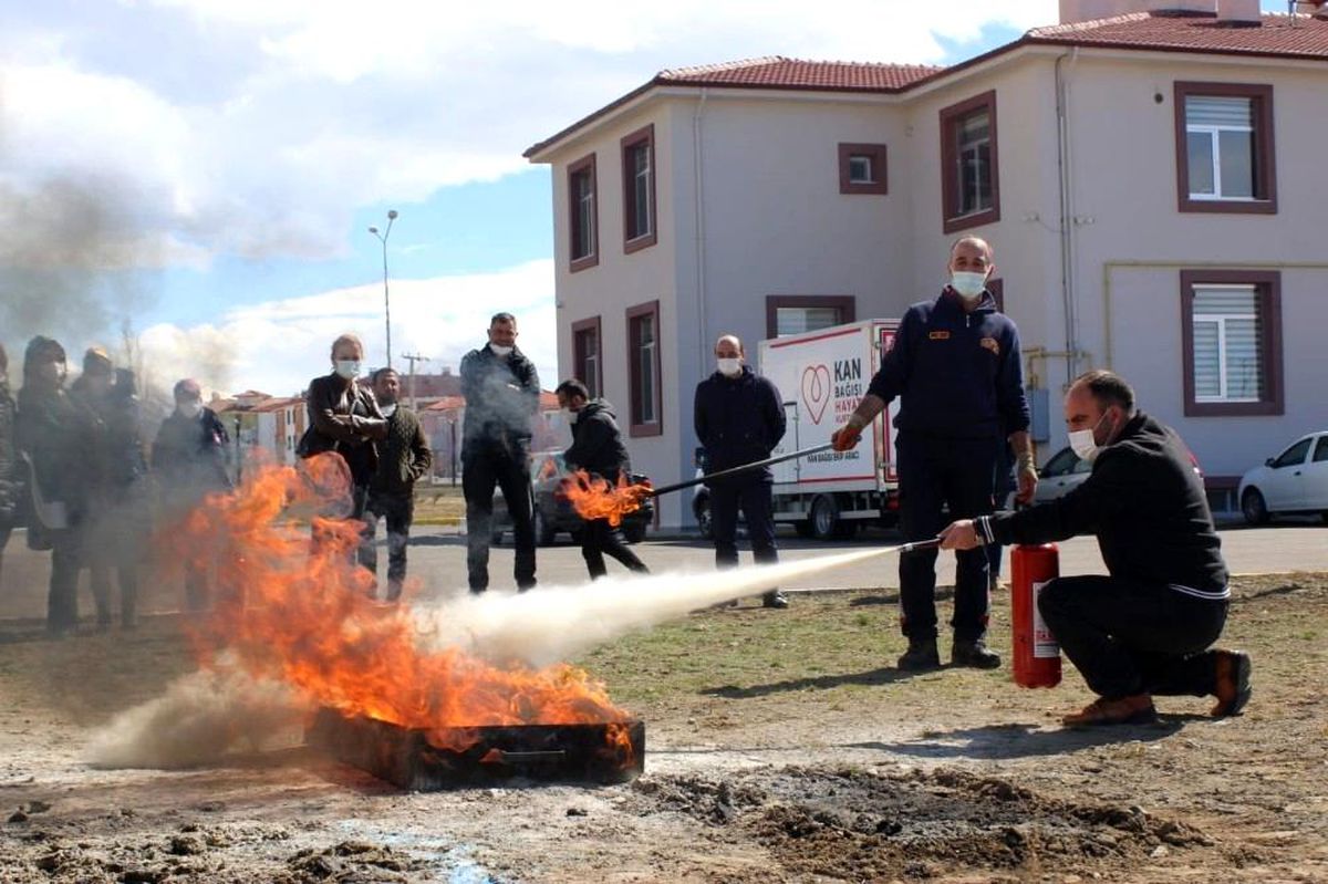 İtfaiyeden yangın güvenliği eğitimi