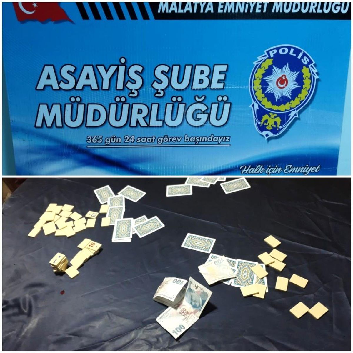 Malatya\'da kumar oynayanlara baskın