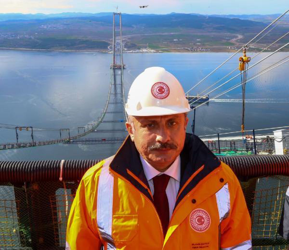 TBMM Başkanı Şentop, 1915 Çanakkale Köprüsü zirvesinde bilgi aldı