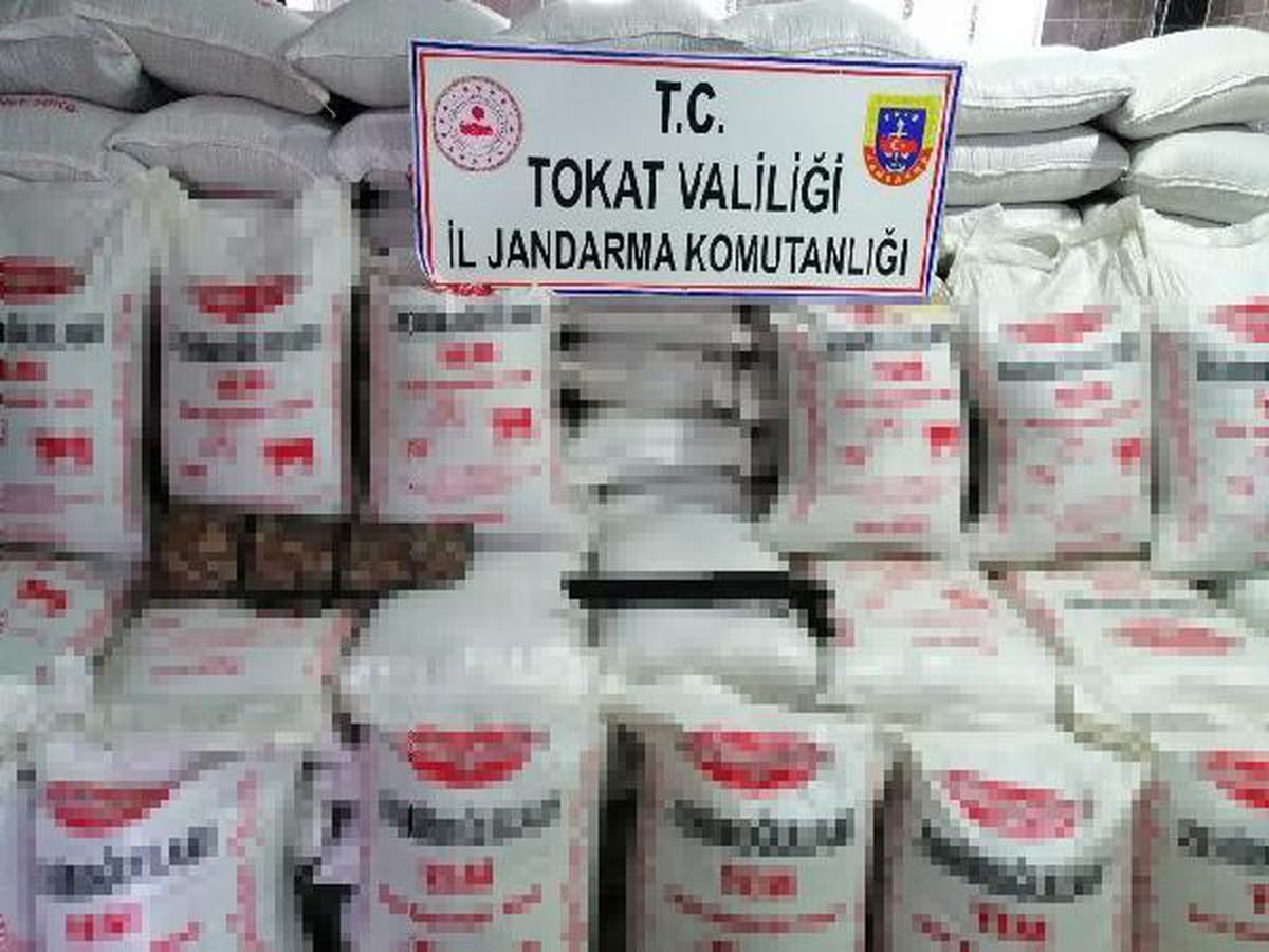 Tokat\'ta 48,5 ton sahte hayvan yemi ele geçirildi, 2 kişi yakalandı
