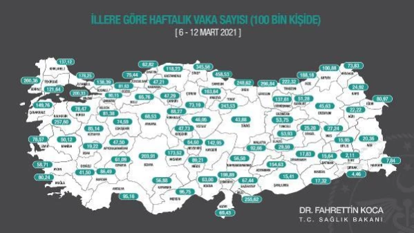 TRABZON Trabzon'da 45 öğretmen Covid-19 tedavisi görüyor