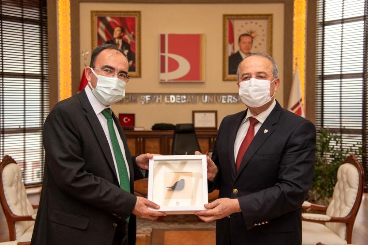 Vali Yardımcı Taşdöğen\'den Rektör Beydemir\'e veda ziyareti