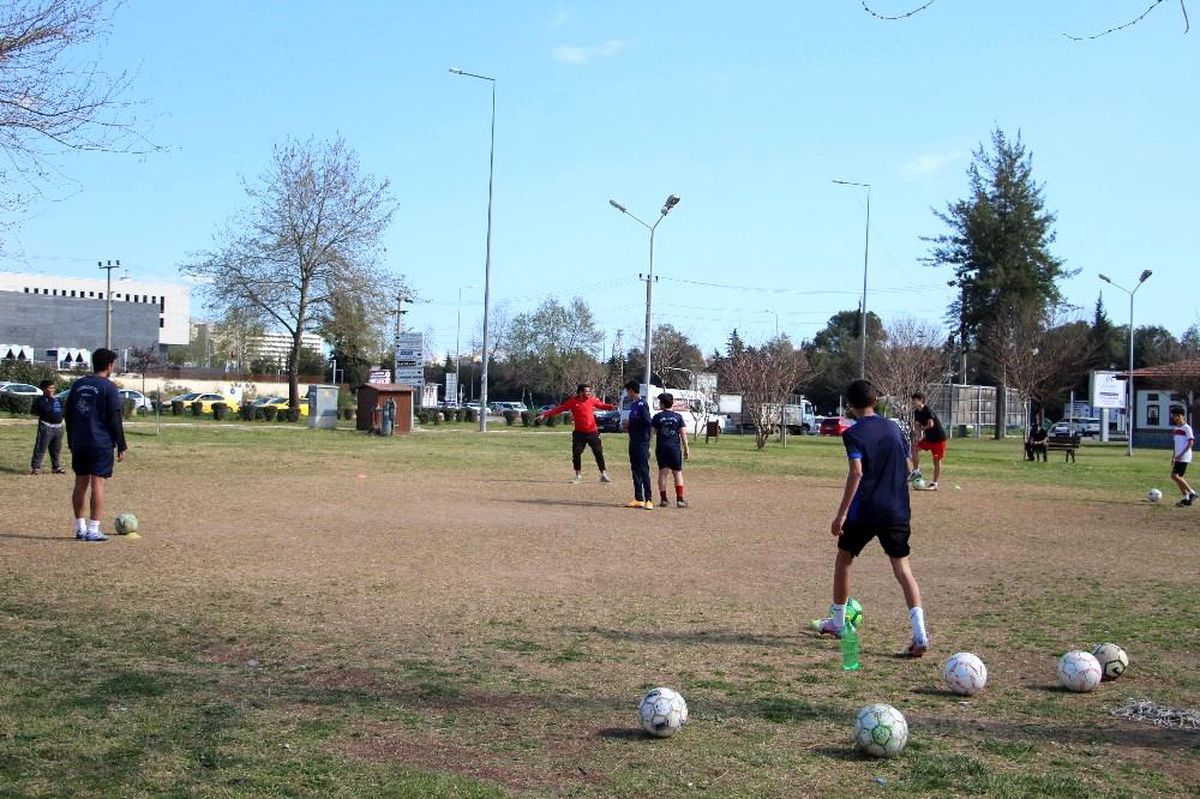 Pandemide park, antrenman sahaları oldu